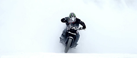 Ice Drifting Motorbike